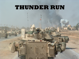 THUNDER RUN – The Art of Warfare